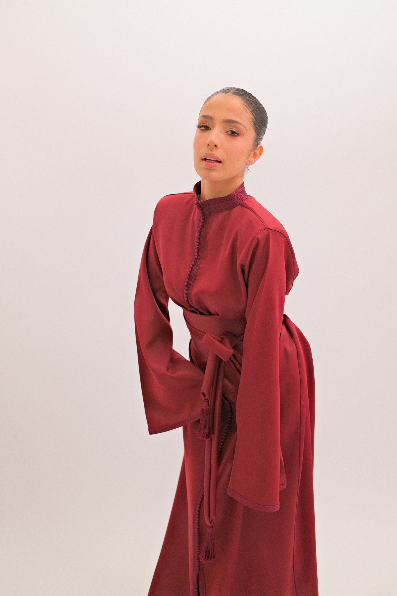 Précommande - Caftan en drap de soie